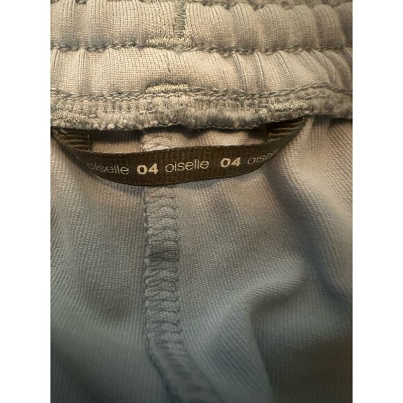 Women 4 Oiselle Light Blue Track Pants Jogger Sweatpants Ankle Zip Running - Picture 6 of 7